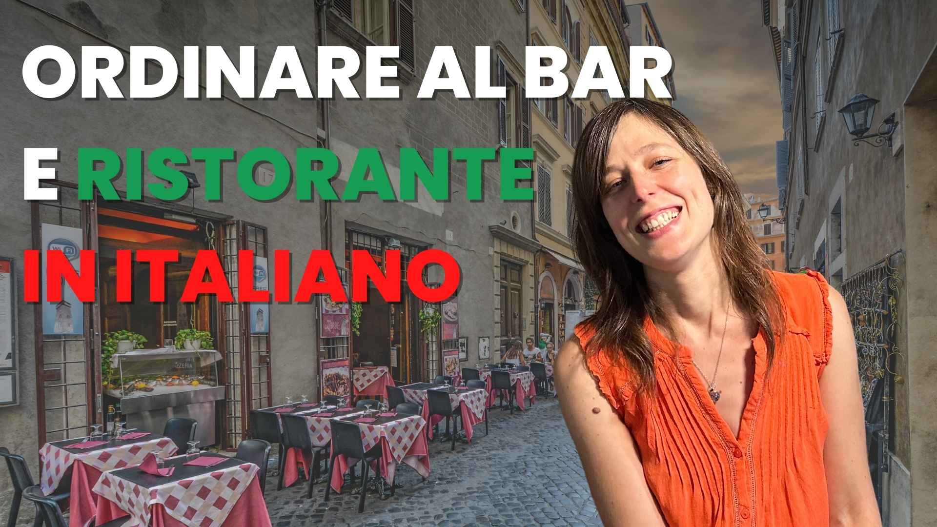 ordinare al bar e risorante in italiano