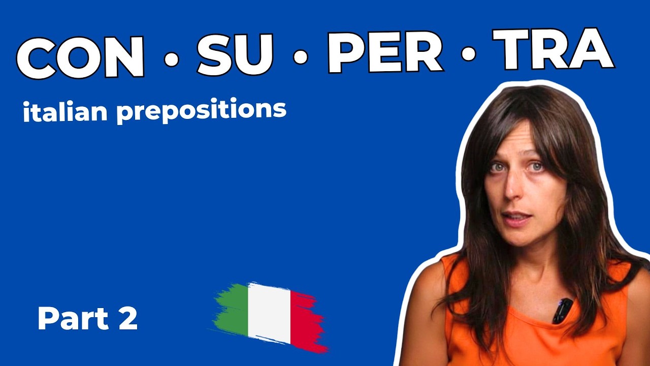 Preposizioni italiane con su per tra fra
