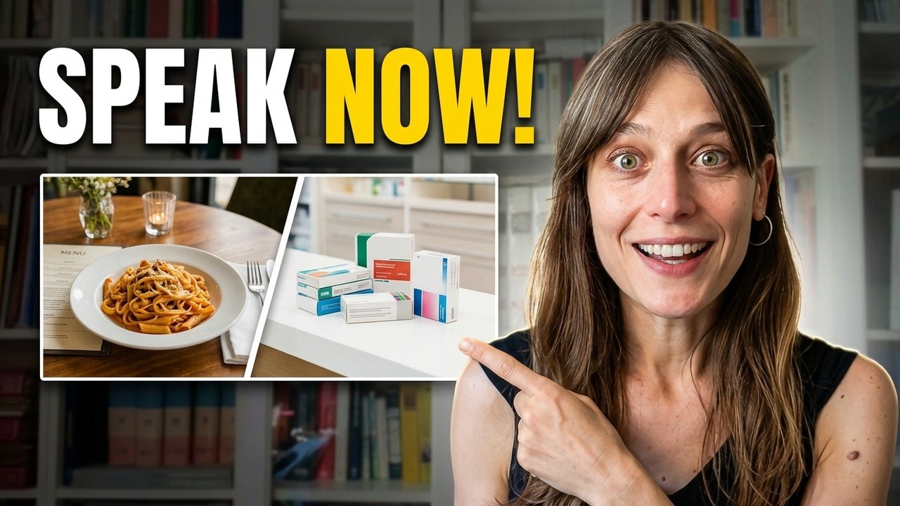 Vocabolario e dialoghi per ordinare al ristorante e in farmacia in italiano